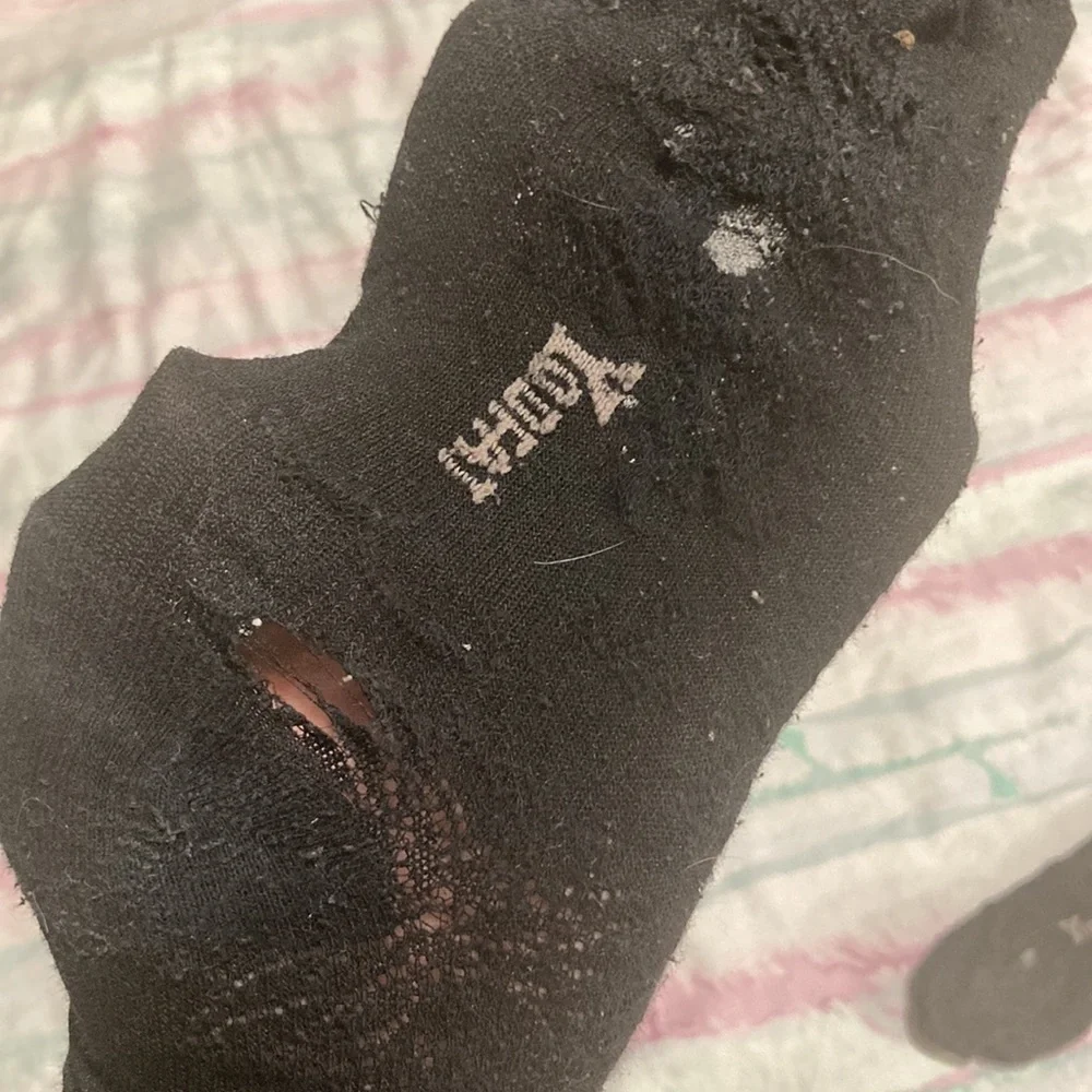 4/$20 hot topic black goth lace socks